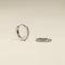 April Birthstone Huggies in Silver with White CZ