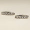 April Birthstone Huggies in Silver with White CZ