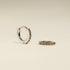 November Birthstone Huggies in Silver with Citrine CZ-Astrid &amp; Miyu