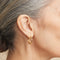 18k Gold Plated Jewellery - Essential Medium Hoops in Gold - Hoop Earrings - Astrid &amp; Miyu