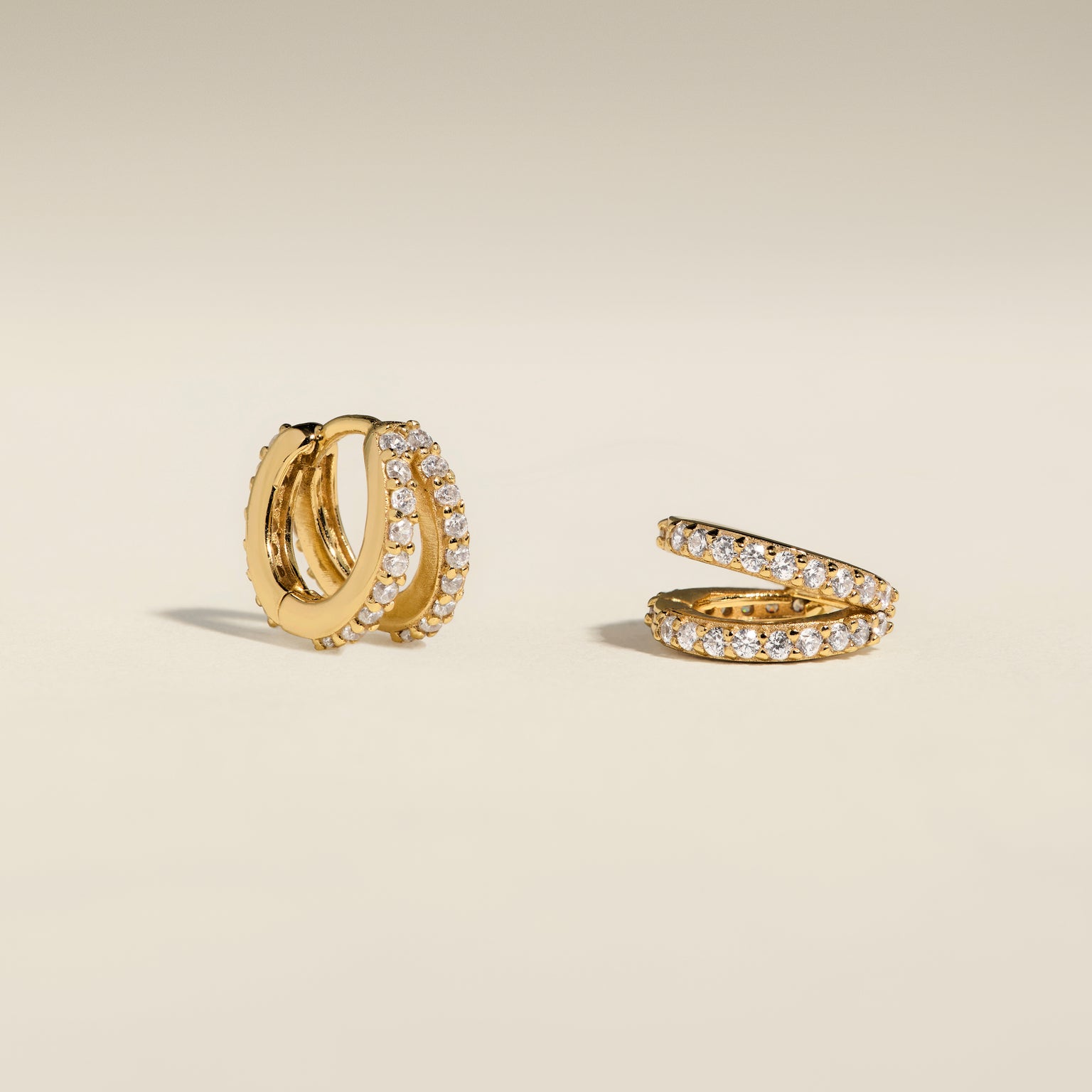 Illusion Crystal Huggies in Gold-Astrid &amp; Miyu
