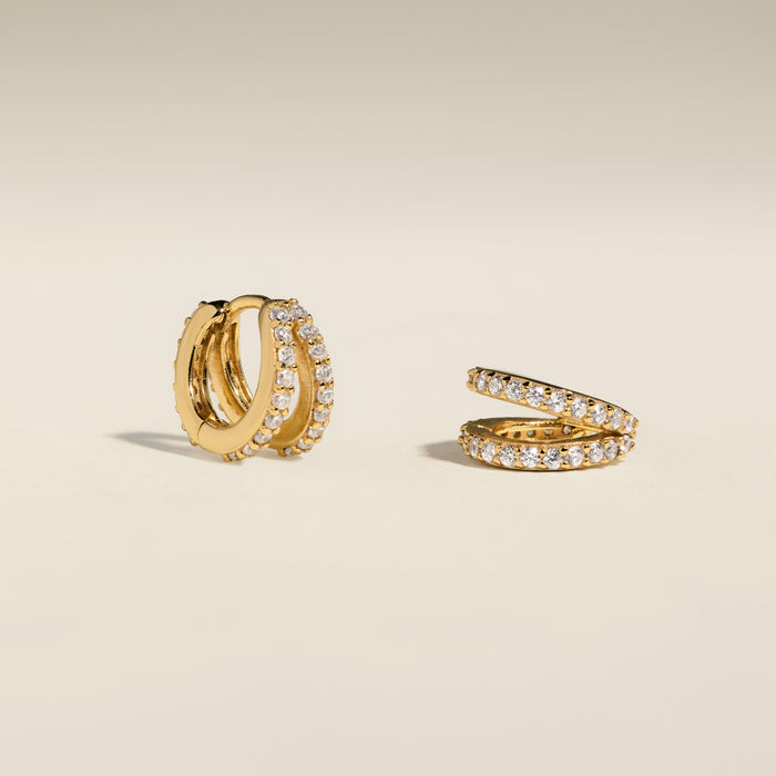 Illusion Crystal Huggies in Gold-Astrid &amp; Miyu