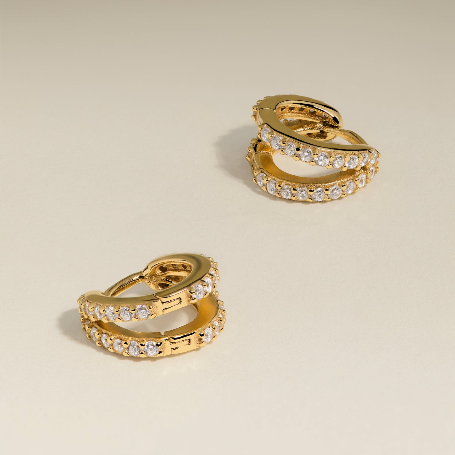 Illusion Crystal Huggies in Gold-Astrid &amp; Miyu