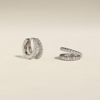 Illusion Crystal Huggies in Silver-Astrid &amp; Miyu
