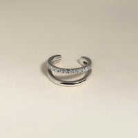 Illusion Crystal Ear Cuff in Silver-Astrid &amp; Miyu
