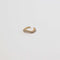 Wave Crystal Ear Cuff in Gold flat lay