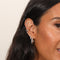 Cosmic Star Crystal Piercing Stud in Solid White Gold-Astrid &amp; Miyu