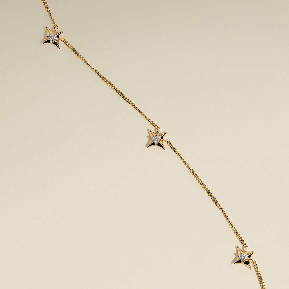 Cosmic Star Charm Necklace in Gold-Astrid &amp; Miyu