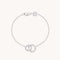 Bracelets - Orbit Crystal Bracelet in Silver - Chain Bracelet - Astrid &amp; Miyu