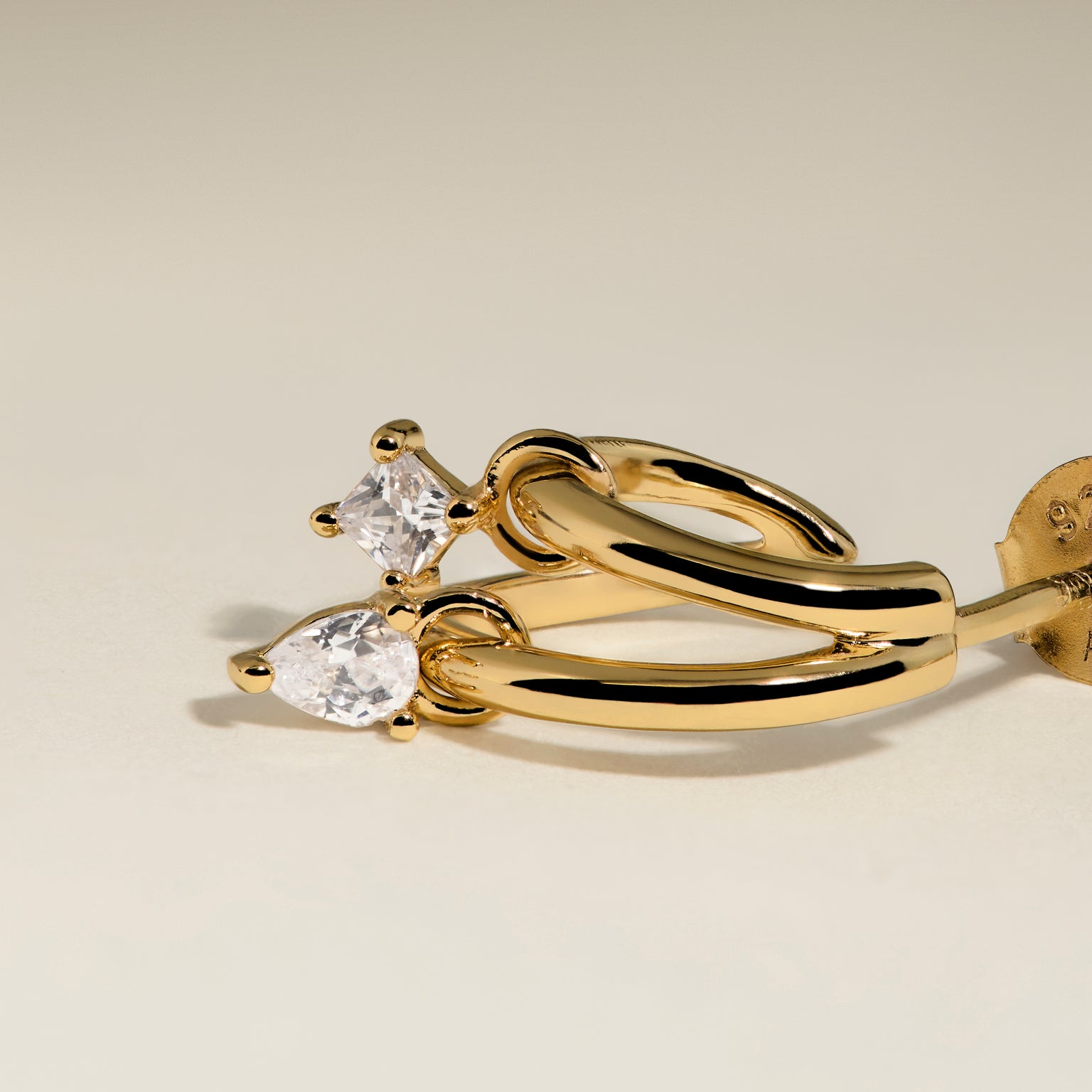 Celestial Crystal Huggies in Gold-Astrid &amp; Miyu