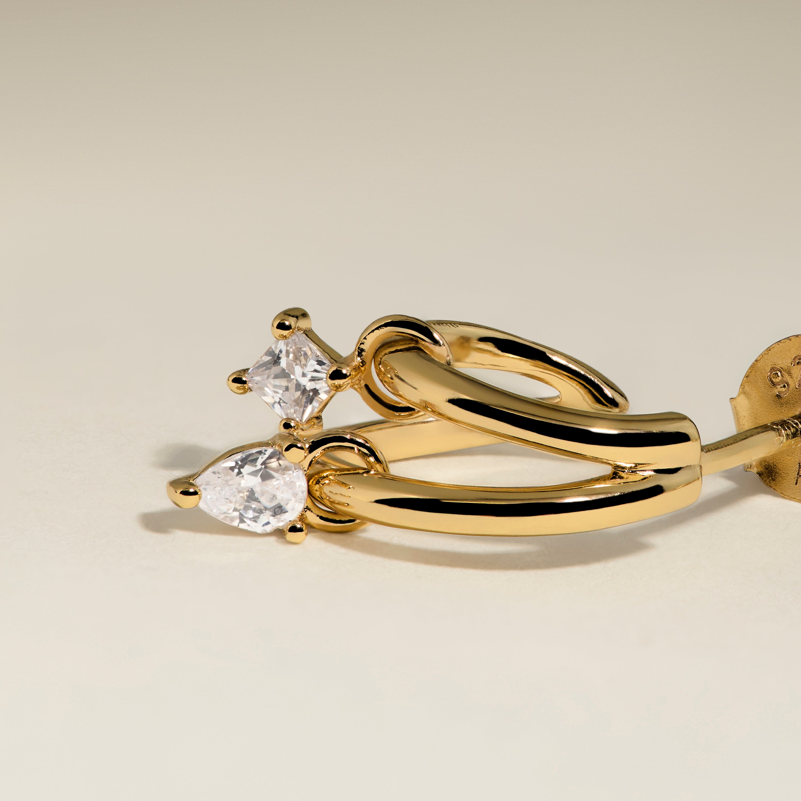 Celestial Crystal Huggies in Gold-Astrid &amp; Miyu