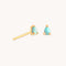 18k Gold Plated Jewellery - Pear Opal Studs in Gold - Stud Earrings - Astrid &amp; Miyu