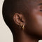 Cosmic Star Chain Stud Earrings in Gold
