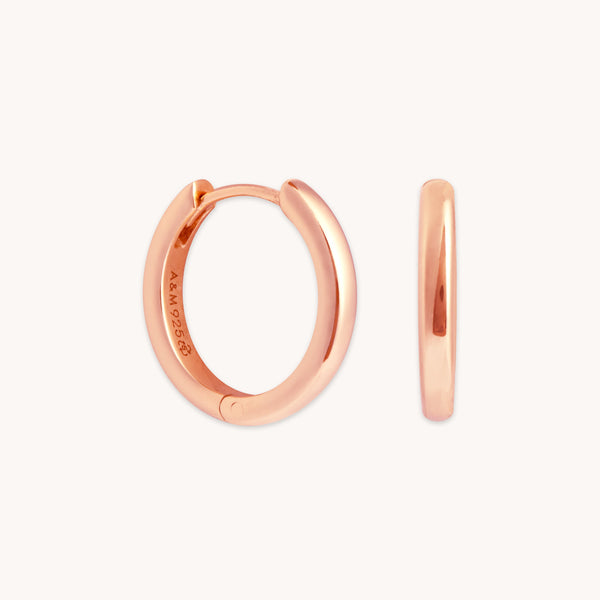 18k Rose Gold Plated Jewellery - Essential Small Hoops in Rose Gold - Hoop Earrings - Astrid &amp; Miyu