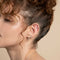 Flat Back Labret Studs - Diamond Marquise Cluster Piercing Stud in Solid White Gold - Piercing Stud - Astrid &amp; Miyu