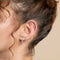 Flat Back Labret Studs - Diamond Marquise Cluster Piercing Stud in Solid White Gold - Piercing Stud - Astrid &amp; Miyu