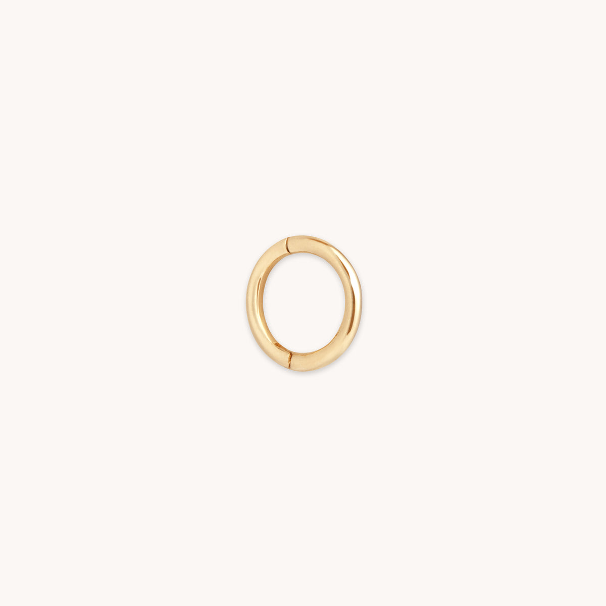 Earrings - Seamless Hoop 1mm in Solid Gold - Piercing Hoop - Astrid &amp; Miyu