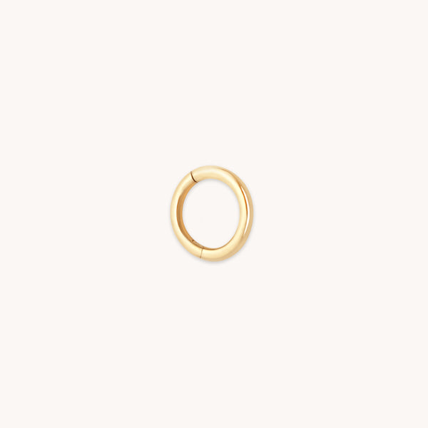 Earrings - Seamless Hoop 1.2mm in Solid Gold - - Astrid &amp; Miyu