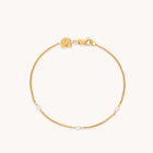 18k Gold Plated Jewellery - Navette Crystal Bracelet in Gold - Charm Bracelet - Astrid &amp; Miyu