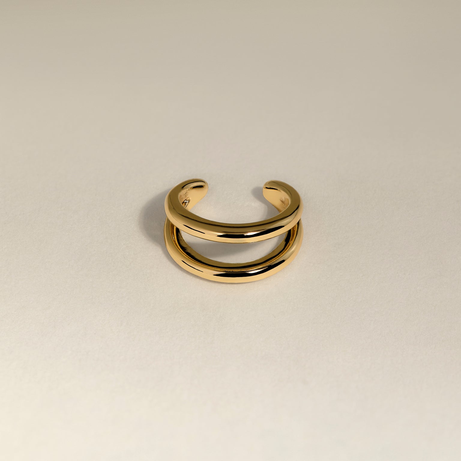 Illusion Essential Ear Cuff in Gold-Astrid &amp; Miyu
