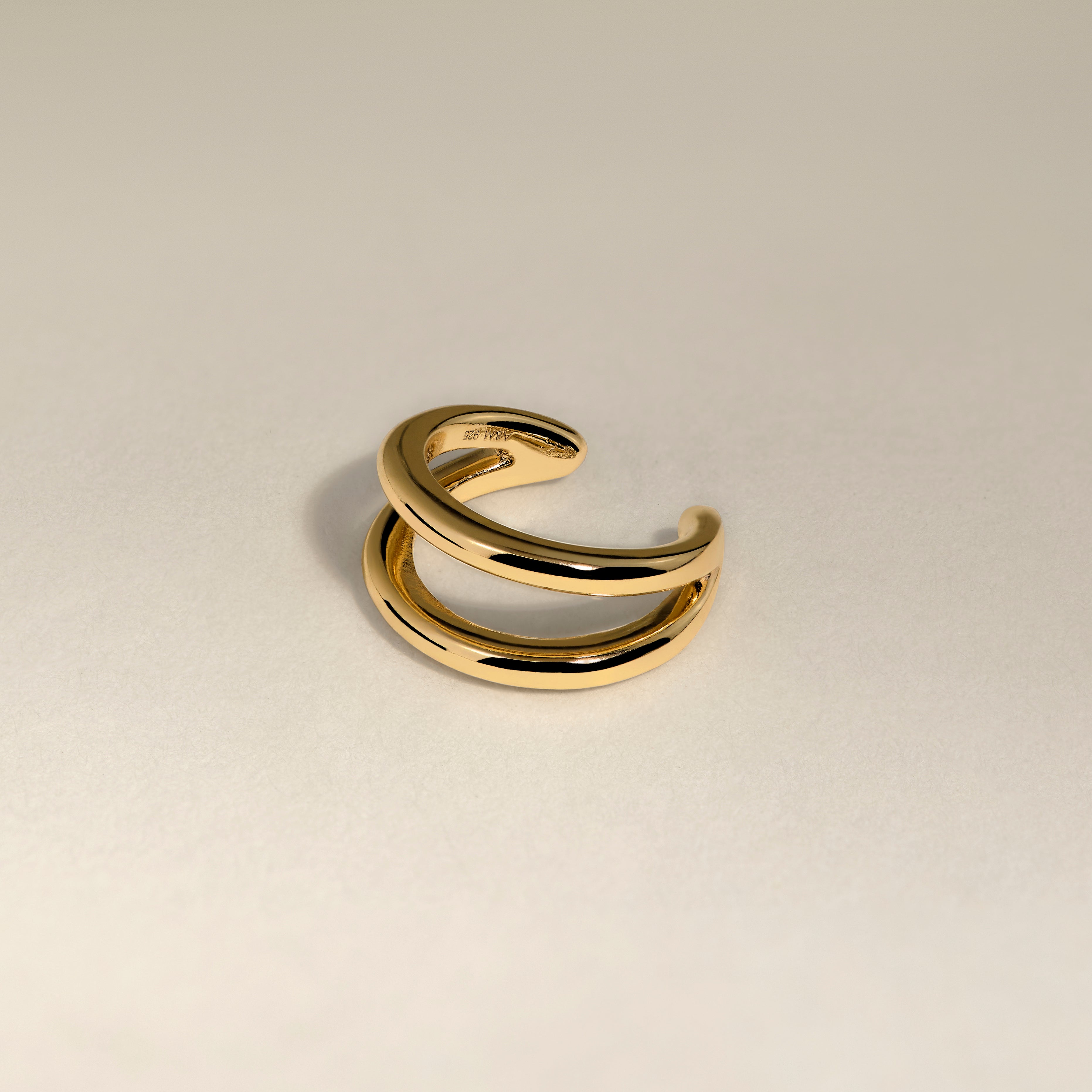 Illusion Essential Ear Cuff in Gold-Astrid &amp; Miyu