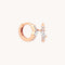Navette Crystal Huggies in Rose Gold - Huggies - Astrid &amp; Miyu