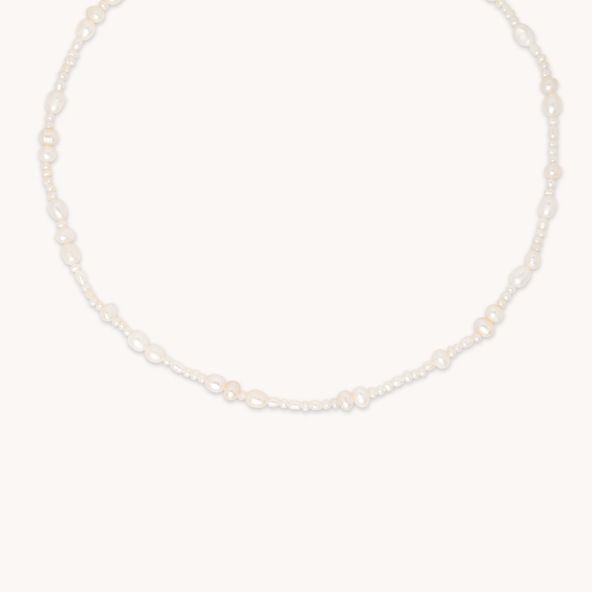 Serenity Gold Pearl Beaded Necklace | Astrid & Miyu Necklaces