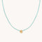 18k Gold Plated Jewellery - Amazonite Shell Pendant Necklace in Gold - Pendant Necklace - Astrid &amp; Miyu