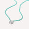 Gemstone Necklaces - Amazonite Shell Pendant Necklace in Silver - Pendant Necklace - Astrid &amp; Miyu