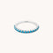 Core Collection SS23 - Turquoise Band Ring in Silver - Rings - Astrid &amp; Miyu