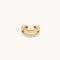 18k Gold Plated Jewellery - Mini Illusion Crystal Ear Cuff in Gold - Ear Cuffs - Astrid &amp; Miyu