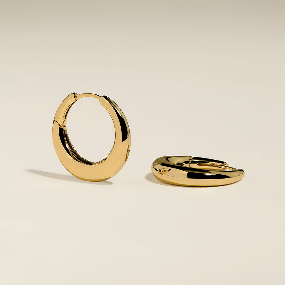 Dome Hoops in Gold-Astrid &amp; Miyu