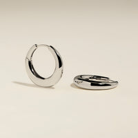 Dome Hoops in Silver-Astrid &amp; Miyu