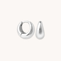 Earrings - Dome Huggies in Silver - Huggies - Astrid & Miyu