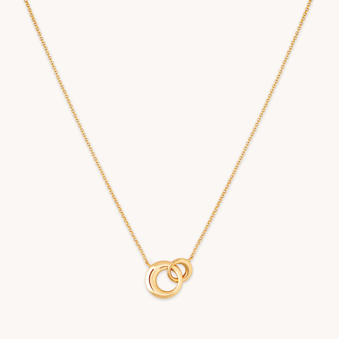 Dome Link Necklace in Gold