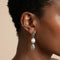 Green Topaz Charm Ear Cuff in Gold - Ear Cuffs - Astrid &amp; Miyu