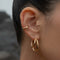 Green Topaz Charm Ear Cuff in Gold - Ear Cuffs - Astrid &amp; Miyu