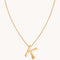 K Initial Bold Pendant Necklace in Gold