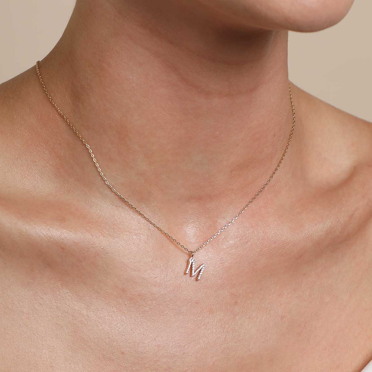 Bubble Initial Necklace - Olivia's Sales