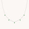 Charm Necklaces - Green Topaz Charm Necklace in Silver - Necklaces - Astrid &amp; Miyu