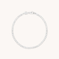 Bracelets - Gleam Bold Tennis Chain Bracelet in Silver - Chain Bracelet - Astrid & Miyu