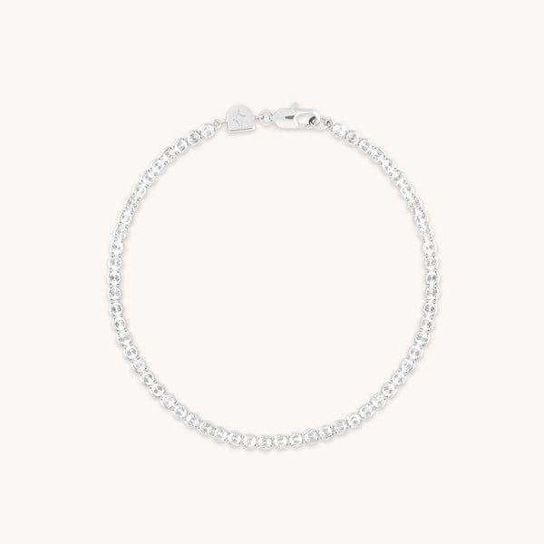 Bracelets - Gleam Bold Tennis Chain Bracelet in Silver - Chain Bracelet - Astrid &amp; Miyu