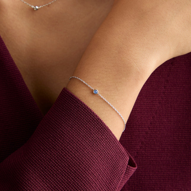 Opal Charm Bracelet in Silver-Astrid & Miyu