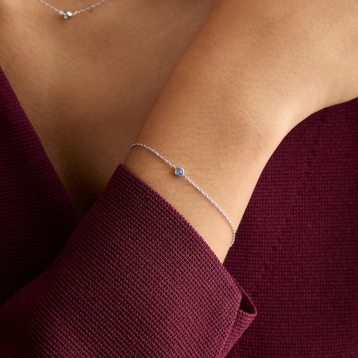 Opal Charm Bracelet in Silver-Astrid &amp; Miyu