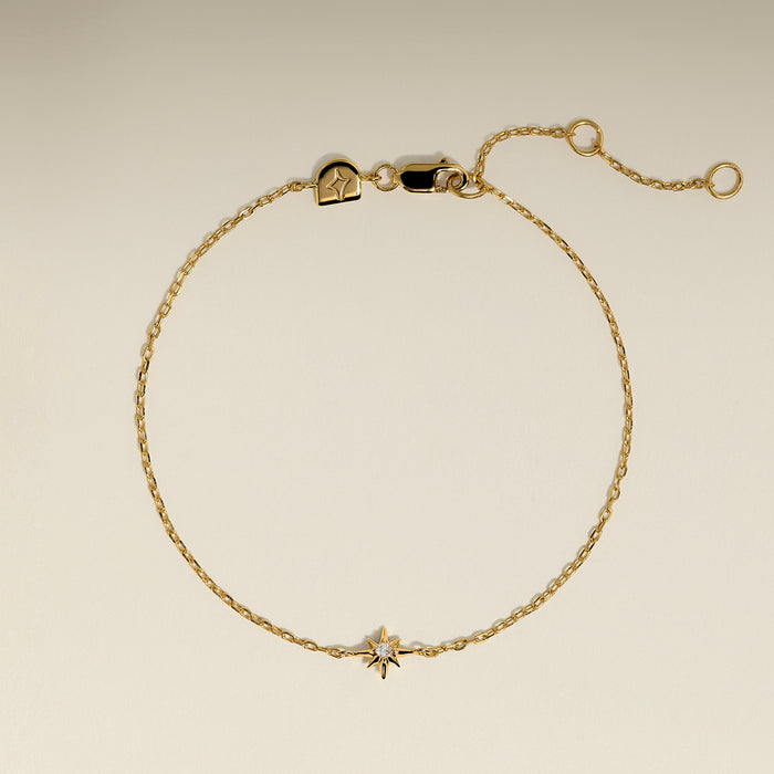 Shooting Star Charm Bracelet in Gold-Astrid &amp; Miyu