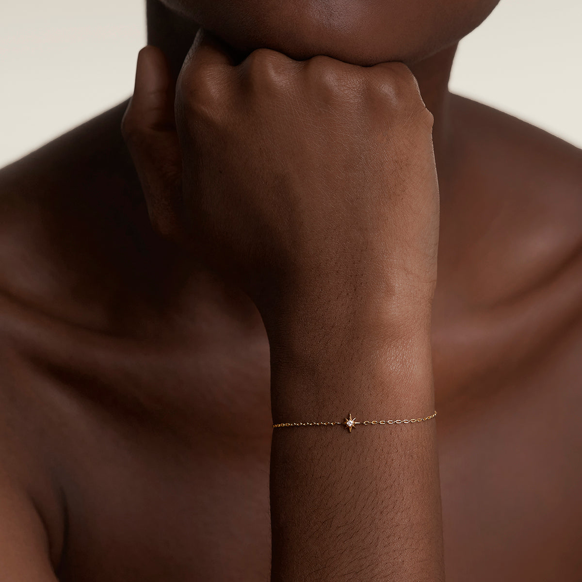 Shooting Star Charm Bracelet in Gold-Astrid &amp; Miyu