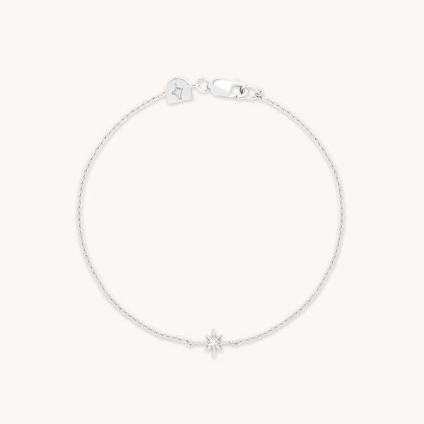 Shooting Star Pendant Bracelet in Silver-Astrid &amp; Miyu
