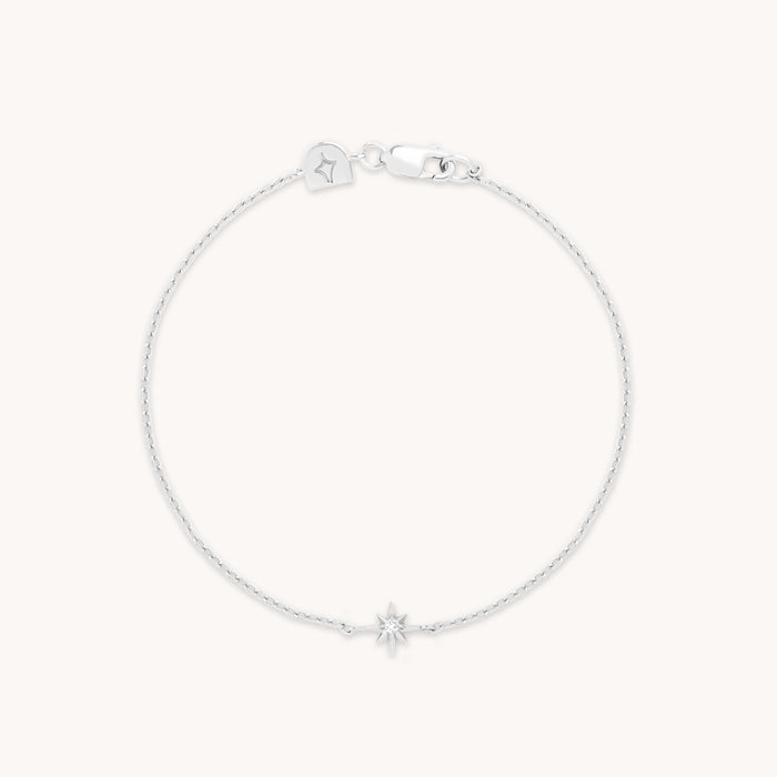 Shooting Star Pendant Bracelet in Silver-Astrid &amp; Miyu