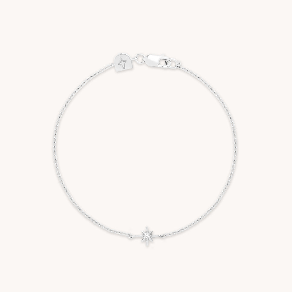Shooting Star Pendant Bracelet in Silver-Astrid &amp; Miyu