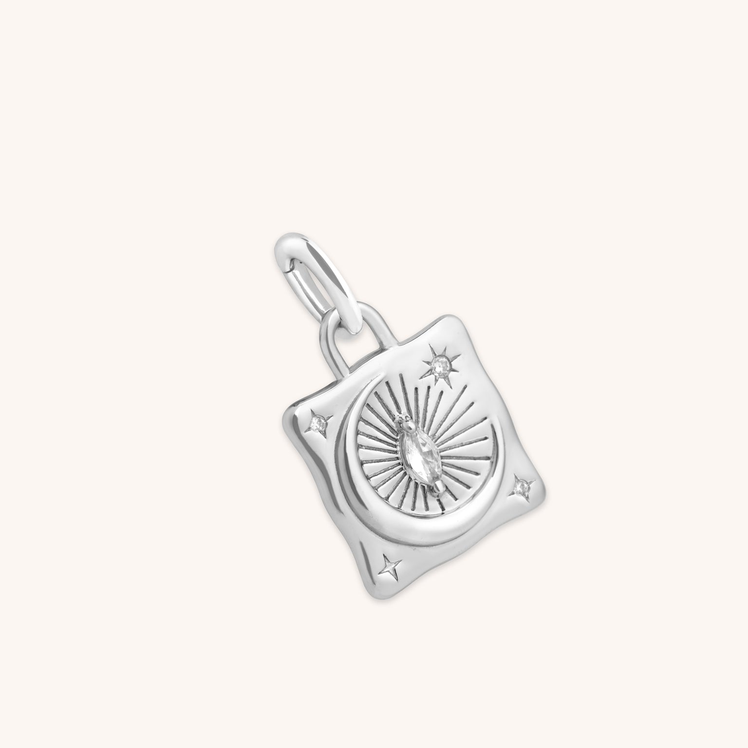 Moon Crystal Clip Charm in Silver-Astrid &amp; Miyu